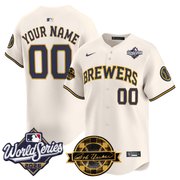 Milwaukee Brewers 2026 World Series Vapor Premier Limited Custom Jersey V2 - Bob Uecker Patch - All Stitched
