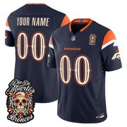 Denver Broncos Día de los Muertos Vapor Limited Custom Jersey - All Stitched