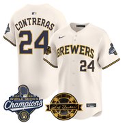 Men's Milwaukee Brewers 2026 World Series Champions Vapor Premier Limited Jersey - Bob Uecker Patch - All Stitched