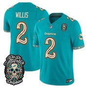 Men's Miami Dolphins Día de los Muertos Vapor Limited Jersey - All Stitched