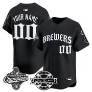 Milwaukee Brewers 2026 World Series Champions Vapor Premier Limited Custom Jersey - Old English Edition - All Stitched
