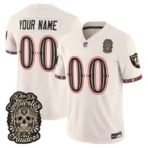 Las Vegas Raiders Día de los Muertos Vapor Limited Custom Jersey - All Stitched
