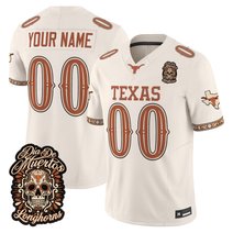 Texas Longhorns Día de los Muertos Vapor Limited Custom Jersey - All Stitched