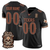 Texas Longhorns Día de los Muertos Vapor Limited Custom Jersey - All Stitched