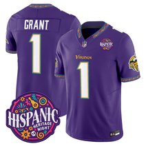 Men's Minnesota Vikings 2026 Latino Heritage Month Vapor Limited Jersey - All Stitched