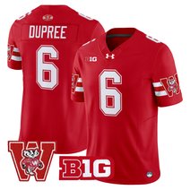 Men's Wisconsin Badgers Throwback Vapor Limited Jersey - All Stitched