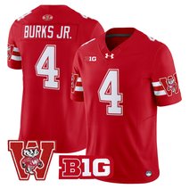Men's Wisconsin Badgers Throwback Vapor Limited Jersey - All Stitched