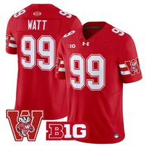 Men's Wisconsin Badgers Throwback Vapor Limited Jersey - All Stitched