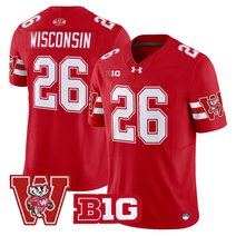 Men's Wisconsin Badgers Throwback Vapor Limited Jersey - All Stitched