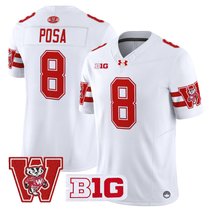 Men's Wisconsin Badgers Throwback Vapor Limited Jersey - All Stitched