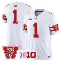 Men's Wisconsin Badgers Throwback Vapor Limited Jersey - All Stitched