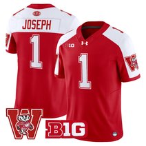 Men's Wisconsin Badgers Throwback Vapor Limited Jersey - All Stitched