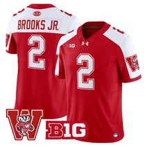 Men's Wisconsin Badgers Throwback Vapor Limited Jersey - All Stitched