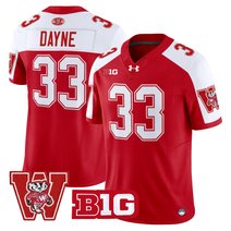 Men's Wisconsin Badgers Throwback Vapor Limited Jersey - All Stitched