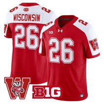 Men's Wisconsin Badgers Throwback Vapor Limited Jersey - All Stitched