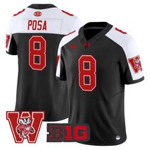 Men's Wisconsin Badgers Throwback Vapor Limited Jersey - All Stitched