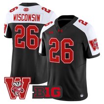Men's Wisconsin Badgers Throwback Vapor Limited Jersey - All Stitched