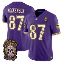 Men's Minnesota Vikings Día de los Muertos Vapor Limited Jersey - All Stitched