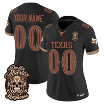 Texas Longhorns Día de los Muertos Vapor Limited Custom Jersey - All Stitched