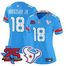 Women's Houston Texans 2026 "Rivalries" Vapor Limited Jersey - 25th Year Anniversary Patch - All Stitched