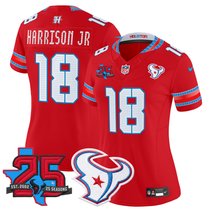 Women's Houston Texans 2026 "Rivalries" Vapor Limited Jersey - 25th Year Anniversary Patch - All Stitched