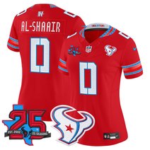 Women's Houston Texans 2026 "Rivalries" Vapor Limited Jersey - 25th Year Anniversary Patch - All Stitched