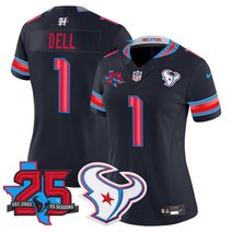 Women's Houston Texans 2026 "Rivalries" Vapor Limited Jersey - 25th Year Anniversary Patch - All Stitched