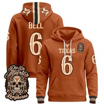 Men's Texas Longhorns Día de los Muertos Premium Pullover Hoodie - All Stitched