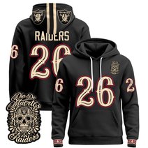 Men's Las Vegas Raiders Día de los Muertos Premium Pullover Hoodie - All Stitched