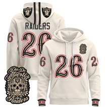 Men's Las Vegas Raiders Día de los Muertos Premium Pullover Hoodie - All Stitched