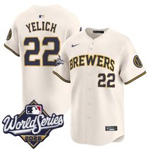Men's Milwaukee Brewers 2026 World Series Vapor Premier Limited Jersey - All Stitched