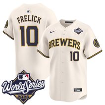 Men's Milwaukee Brewers 2026 World Series Vapor Premier Limited Jersey V2 - All Stitched