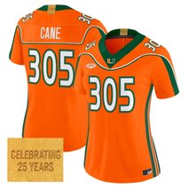 Women's Miami Hurricanes 2001 Throwback Vapor Limited Jersey - All Stitched
