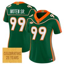 Women's Miami Hurricanes 2001 Throwback Vapor Limited Jersey - All Stitched