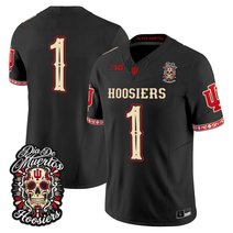 Men's Indiana Hoosiers Día de los Muertos Vapor Limited Jersey - All Stitched