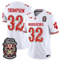 Men's Indiana Hoosiers Día de los Muertos Vapor Limited Jersey - All Stitched