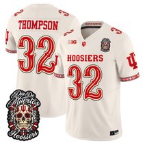Men's Indiana Hoosiers Día de los Muertos Vapor Limited Jersey - All Stitched