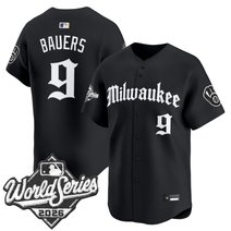 Men's Milwaukee Brewers 2026 World Series Vapor Premier Limited Jersey - Gothic Edition - All Stitched