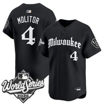 Men's Milwaukee Brewers 2026 World Series Vapor Premier Limited Jersey - Gothic Edition - All Stitched