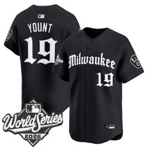 Men's Milwaukee Brewers 2026 World Series Vapor Premier Limited Jersey - Gothic Edition - All Stitched
