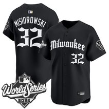 Men's Milwaukee Brewers 2026 World Series Vapor Premier Limited Jersey - Gothic Edition - All Stitched