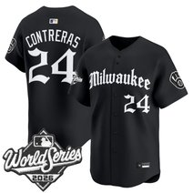 Men's Milwaukee Brewers 2026 World Series Vapor Premier Limited Jersey - Gothic Edition - All Stitched
