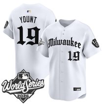 Men's Milwaukee Brewers 2026 World Series Vapor Premier Limited Jersey - Gothic Edition - All Stitched