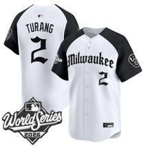 Men's Milwaukee Brewers 2026 World Series Vapor Premier Limited Jersey - Gothic Edition - All Stitched