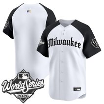 Men's Milwaukee Brewers 2026 World Series Vapor Premier Limited Jersey - Gothic Edition - All Stitched
