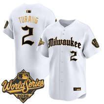 Men's Milwaukee Brewers 2026 World Series Vapor Premier Limited Jersey - Gothic Edition - All Stitched