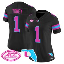 Women's Miami Hurricanes Vice City Vapor Limited Jersey - All Stitched