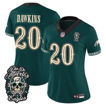 Women's Philadelphia Eagles Día de los Muertos Vapor Limited Jersey - All Stitched