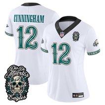 Women's Philadelphia Eagles Día de los Muertos Vapor Limited Jersey - All Stitched