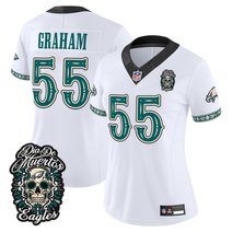 Women's Philadelphia Eagles Día de los Muertos Vapor Limited Jersey - All Stitched